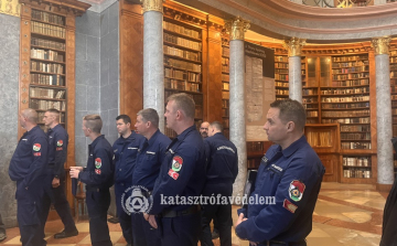 Tűz volt a Pannonhalmi Főapátságban: gyakorlatoztak a tűzoltók