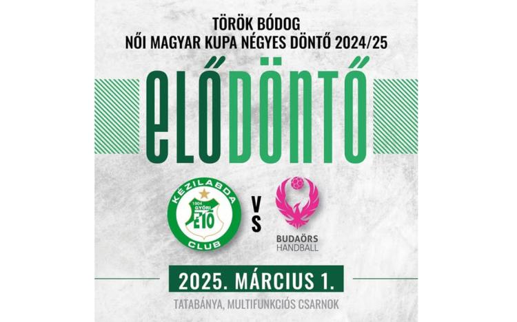 Női kézilabda Magyar Kupa – Elkerülte egymást a Győr és az FTC az elődöntőben