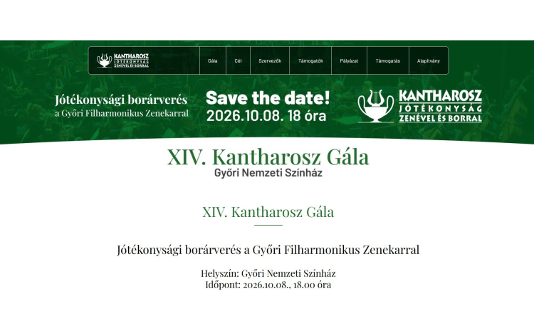 Kiírták az idei Kantharosz pályázatot