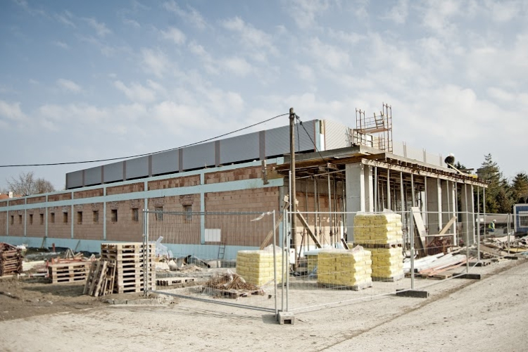 Így épül most a Széchenyi-egyetem új edzőcsarnoka