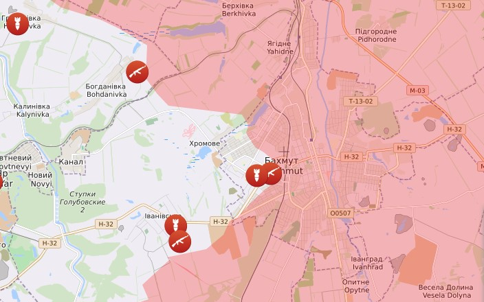 Ukrán szárazföldi erők parancsnoka: az ukrán csapatok ellentámadásba mentek át Bahmutban