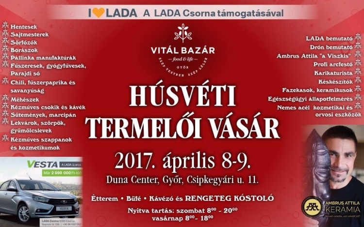 Vitál Bazár - 2017. április 8-9.