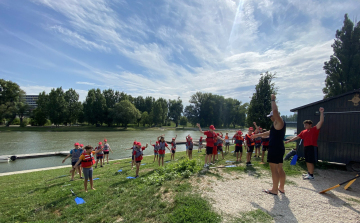 A Győri Vízisport Egyesület kajak-kenu táborában jártunk