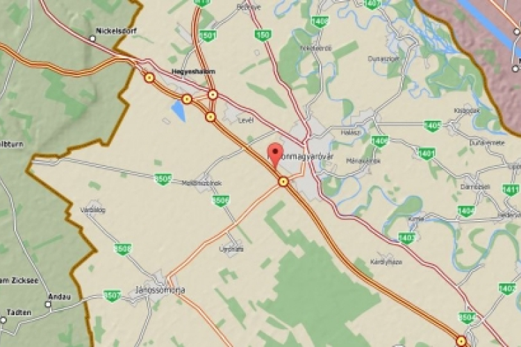 Kamion és autó ütközött az M1-esen hajnalban 