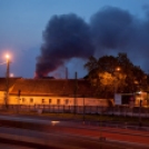Tűz ütött ki az egykori Richards gyár területén Győrben (Fotók: K. B.)