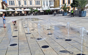 Megint működik a belvárosi szökőkút