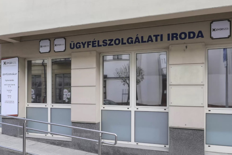 Karbantartási munkák miatt zárva lesz a Győr-Szol Jókai utcai ügyfélszolgálati irodája
