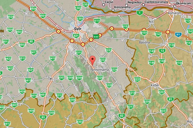 Baleset a 82-es főúton Nyúl térségében 