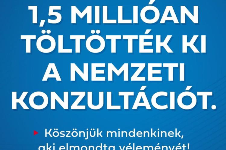 Nemzeti konzultáció - A válaszadók elsöprő többsége egyetért a kormánnyal