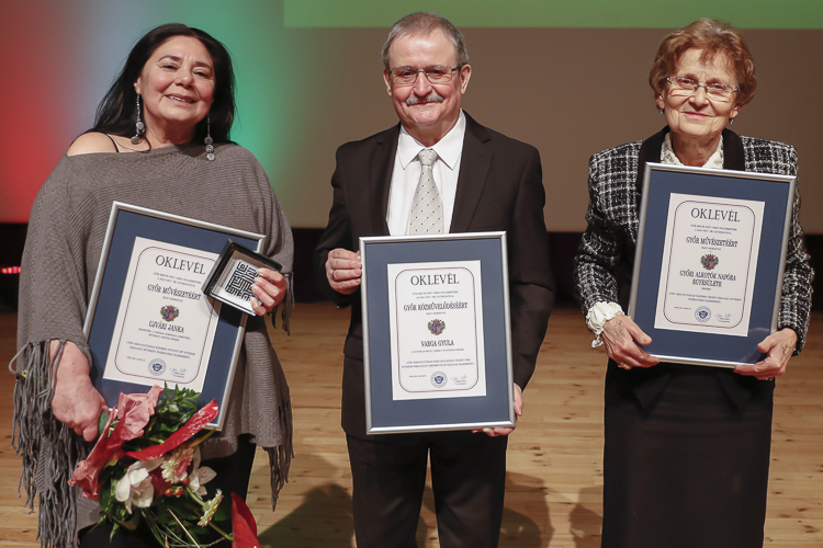Átadták a Győr Közművelődéséért, valamint a Győr Művészetéért díjakat