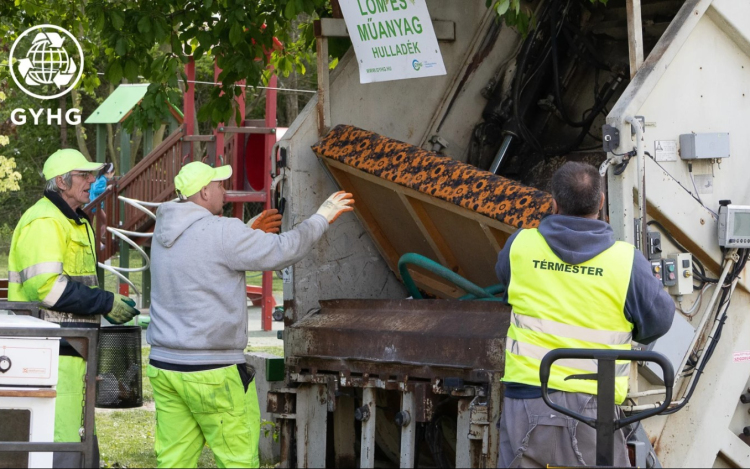Kihelyezett hulladékudvar Szigetben és Pinnyéden