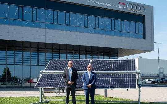 Az Audi Hungaria 160.000 négyzetméterrel bővíti napelemparkját