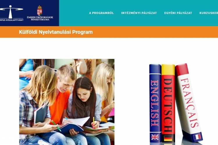 Online felület nyílt a diákok külföldi nyelvtanulási programjának
