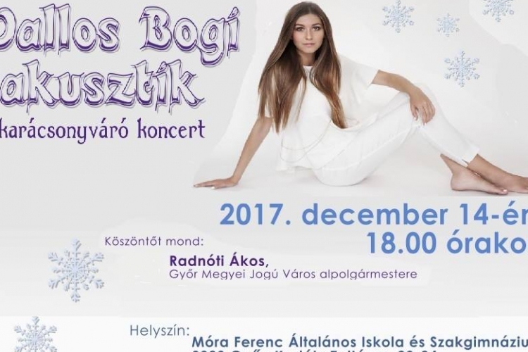 Dallos Bogi ingyenes karácsonyi koncertet ad