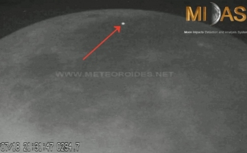 Villanásokat észleltek és filmeztek le a Holdon 