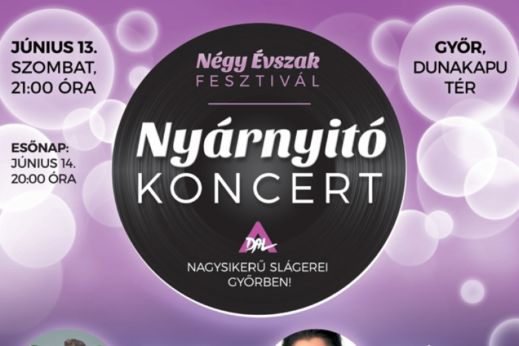 Négy Évszak Fesztivál Győrben - Nyárnyitó koncert