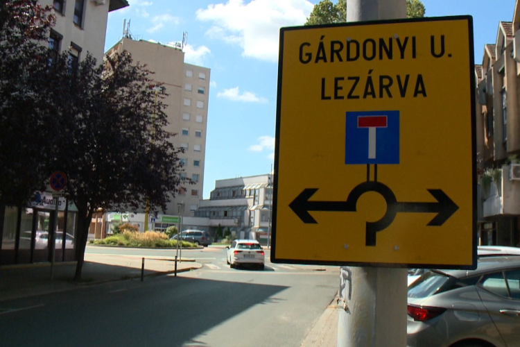 Megújul a győri Gárdonyi utca egy szakasza