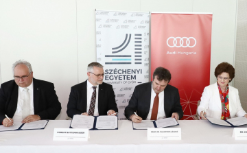 Tovább erősödik az Audi és a Széchenyi István Egyetem kapcsolata