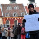 Győrben is tüntetnek a diákok (Fotó: Nagy Péter)