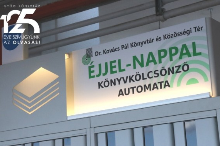 Éjjel-nappal lehet könyvet kölcsönözni az automatából