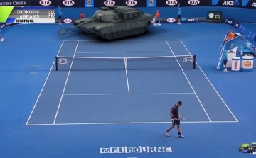 Láttál már tankot teniszezni Djokoviccsal? 