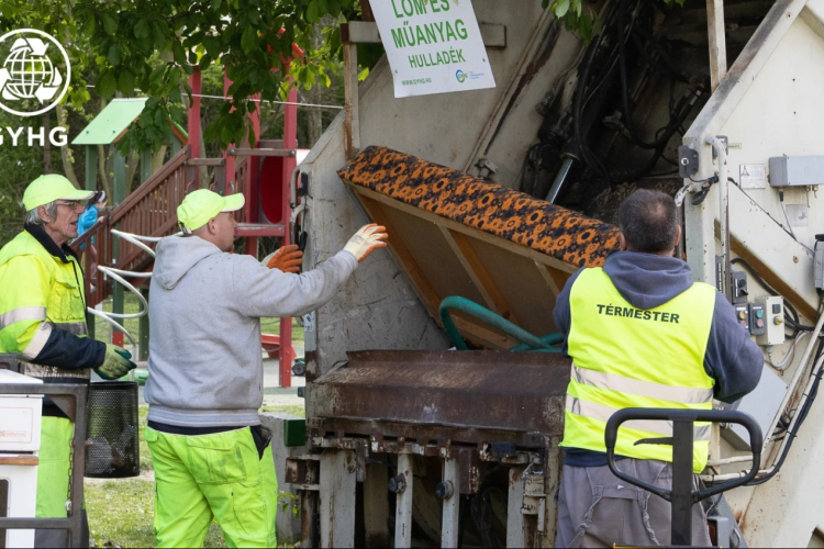 Kihelyezett hulladékudvar Szigetben és Pinnyéden