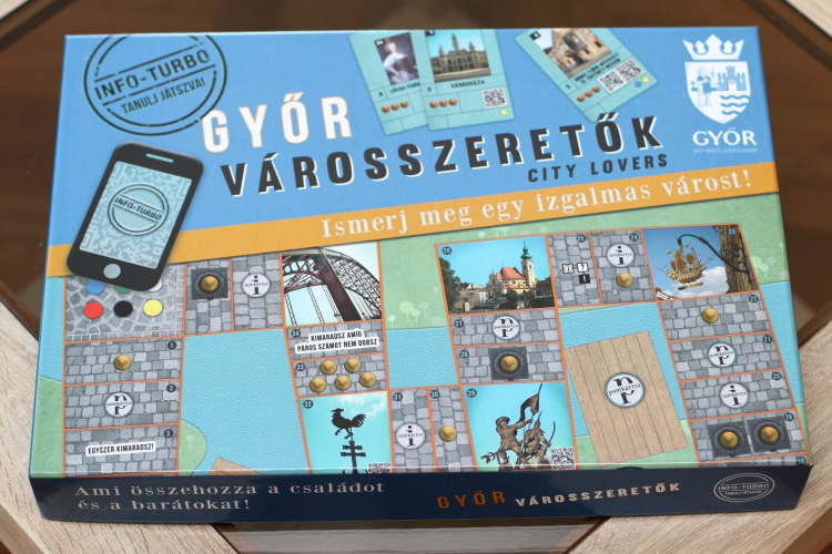 Városszeretők Győr Társasjáték -sajtótájékoztató
