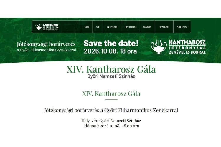 Kiírták az idei Kantharosz pályázatot