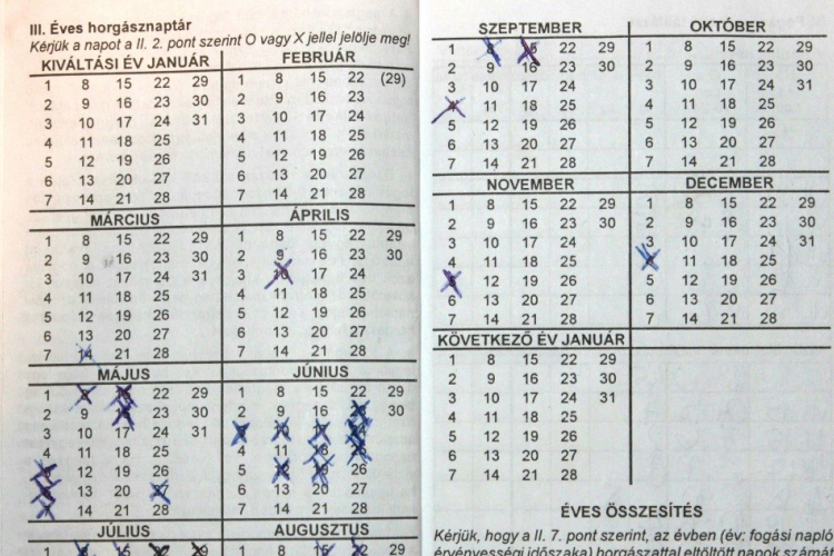 A horgászok jövő péntekig adhatják fel a fogási naplóikat (Segítség a kitöltéshez VIDEÓN)