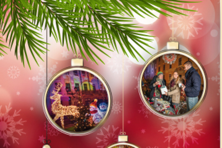 Adventi jótékonysági faház a Széchenyi téren