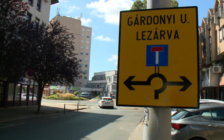 Megújul a győri Gárdonyi utca egy szakasza