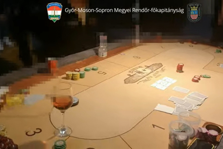 Illegális pókerpartik Győrben – Vádat emelt az ügyészség