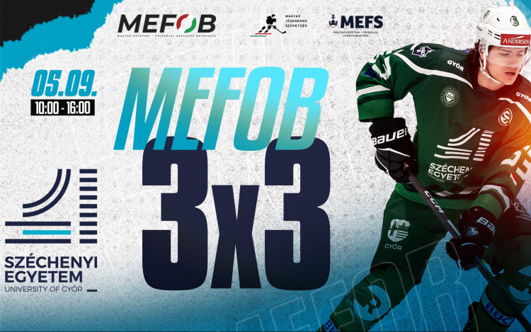 Rekordlétszámú mezőny érkezik Győrbe: jön a 2026-os 3×3-as Jégkorong MEFOB