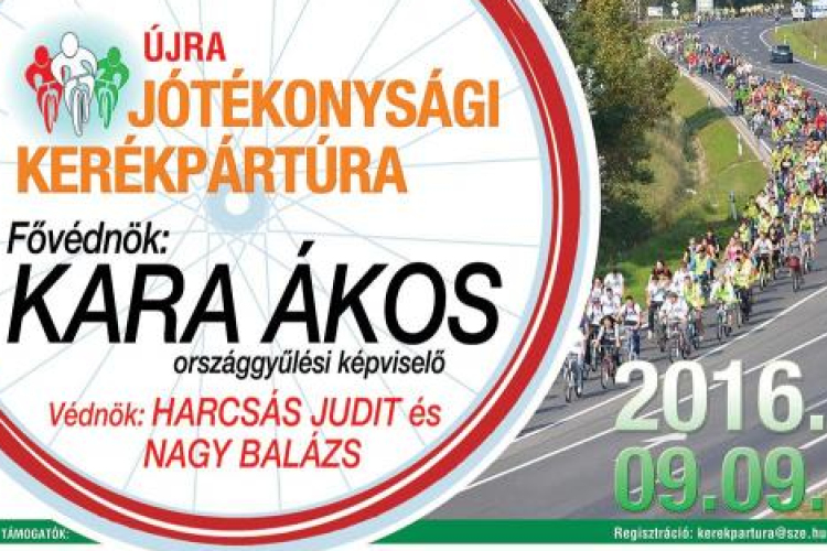 JÓTÉKONYSÁGI KERÉKPÁRTÚRA GYŐRBEN