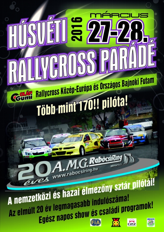 Oláh-Gumi Nemzetközi Rallycross Parádé a 20 éves RabócsiRingen!