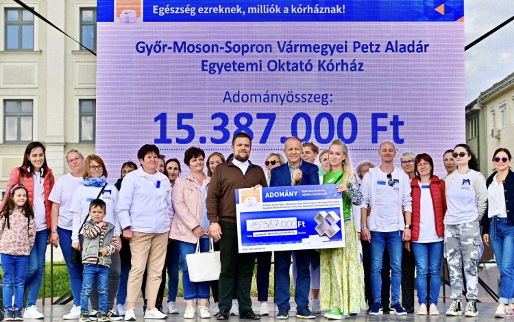 2061 egészségügyi szűrés, 15 millió forint a győri kórháznak