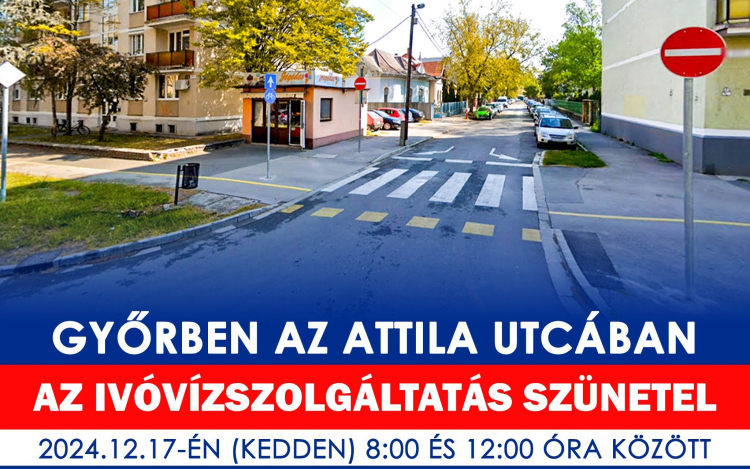 Nem lesz ivóvíz az Attila utcában